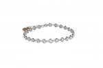 Tennis Bracelet in 925 Sterling Silver with white stones_11112