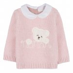 Two-piece pink yarn babygro_10253