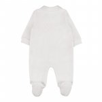 White babygro with teddy bear on the cloud_10506